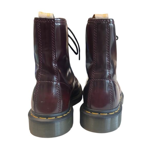 Dr. Martens 1460 Vegan Leather Boots – Cherry Red (US 7 Men / 8 Women) - Picture 4 of 8